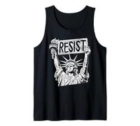 Resist Statue of Liberty Activist Political Protest Tank Top