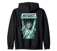 Resist Statue of Liberty | Equality & Freedom Lovers Zip Hoodie