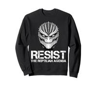 Resist The Reptilian Agenda Conspiracy Theory Aliens Sweatshirt