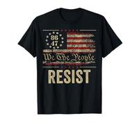 Resist Trumpf Protest Anti Political Flag We The People 8647 T-Shirt