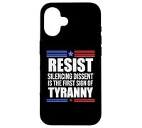 Resist Tyranny No King Pro Democracy Dies Silence I Dissent Case for iPhone 16