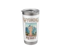 Resist Wyoming Political Protest Stainless Steel Insulated Tumbler