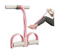 Resistance Band, 4 Tube Ankle Puller Yoga Handle Bands Exerciser Multifunction Resistance Training Fitness Exerciser for Home Gym