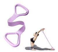 Resistance Band, Figure 8 Fitness Resistance Bands for Exercise Bands, Workout Bands Resistance for Women with Handles, Stretch Bands for Physical Therapy, Yoga, Pilates-Purple