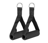 Resistance Band Grips - 6.89 Inch Fitness Pull Handles | Non-Slip Grips for the Gym - PP EVA 27 G, Robust, 260 kg Load Capacity, with Steel for Exercise Bands, Cable Workout Train