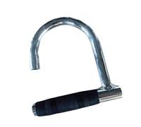 Resistance Band Handle Steel Stretch Attachment Handle for Full Body Workout Rubber Coated Handle, 17.5 x15.5 x2.5 cm