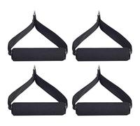 Resistance Band Handles Set, Black Foam - padded Grip, Ideal for Home Workouts & Strength Training, Resistance Band Handles Set, 4PCS