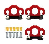 Resistance Band Hooks for Wall - Resistance Band Wall Hooks, Wall Mount Workout Equipment | Set of 3 Body Weight Titles for Training