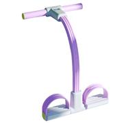 Resistance Band Pedal Puller, 6 Tube Pedal Ankle Puller, LED Display Sit up Leg Stretch Rope Exercise Bands, Stretching Workout Fitness Band for Arm, Leg, and Fitness Routine