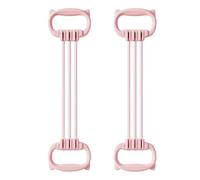 Resistance Band Puller, 2 Pcs 6 Levels Adjustable TPR Elasticity band W/Non-Slip Cat Ear Handle for Home Fitness Training