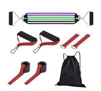 Resistance Band Set, Training Band Set, Exercise Bands with Handles - Natural Latex Comfortable Lightweight Tool for Home Travel for the Gym