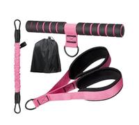 Resistance Band with Foot Pedal | Adjustable Workout Equipment from 27 to 14 kg, Resistance Band with Handle - for Home Workout Pilates Abdominal Arms Waist Women