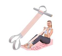 Resistance Band with Handles - 120lb Heavy Duty Fabric Exercise Band for Full-Body Workouts, Non-Slip Strength Training for Leg, Arm, Chest & Core (Purple)