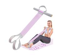 Resistance Band with Handles - 120lb Heavy Duty Fabric Exercise Band for Full-Body Workouts, Non-Slip Strength Training for Leg, Arm, Chest & Core (pink)