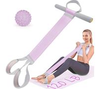 Resistance Band with Handles, VANiGO Elastic Exercise Band Resistance for Working Out 120lb Stretch Band for Exercise at Home Gym Workout Band for Body Stretching Muscle Training-Purple