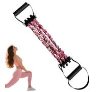 Resistance Bands - 135 LBS Latex Muscle Stretcher, Adjustable Chest Expander, Triple Tube Pedal Puller | Gym Yoga Workouts, Indoor Body Toning, Home Strength Training, Muscle Building Routines