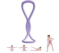 Resistance Bands, 2025 New Figure 8 Resistance Bands for Women Men, Fullbody Yoga Pulling Rope, Exercise Bands with Handles for Working Out,Arm,Chest Expander Strap (Purple, 15LB)