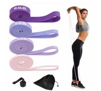 Resistance Bands,4 Levels Resistance Band Women with Door Anchor,Home Workout Equipment,Exercise Workout Pull Up Bands for Portable Exercise,Yoga,Physical Therapy,Bodyweight Training,Powerlifting