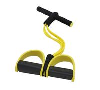 Resistance Bands 4 Tube Pedal Sit-up Pull Rope Expander Stretch Strap Fitness Latex Exerciser Elastic Yoga Equipment For Sports And Fitness(Yellow)