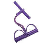 Resistance Bands 4 Tube Pedal Sit-up Pull Rope Expander Stretch Strap Fitness Latex Exerciser Elastic Yoga Equipment For Sports And Fitness(Purple)