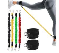 Resistance Bands, 4PCS Skin-Friendly Resistance Fitness Exercise Loop Bands long Stretch Bands with Carry Bag & Exercise Guide, Straps for Yoga, Pilates,Strength Training and Physiotherapy