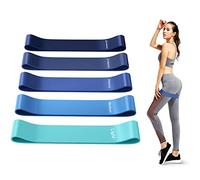 Resistance Bands, 5 PCs Resistance Band Women, Exercise Band with 5 Resistance Levels for Fitness Workouts Pilates Stretching Training Home Gym - Carry Bag Included