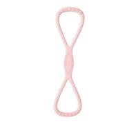 Resistance Bands 8 PCS Fitness Band Anti-Slip Silicone Men Women Training Exercise Elastic Strap for Muscle(Pink 15LBS)