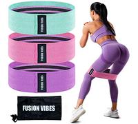 Resistance Bands, Fabric Resistance Bands, Resistance Booty Bands, Workout Bands for legs and Glutes, 3 Resistance Level Bands, Exercise Bands, Workout Bands for Women and Men, Non-slip Band (A)