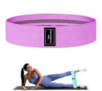 Resistance Bands, Fabric Workout Bands for Women & Men, Cloth Booty Resistance Loop Bands, Thick Squat Bands for Home Fitness, Gym, Yoga, Pilates for Butt Legs Thigh Hip Glute (Purple 50-70 lbs)