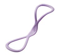 Resistance Bands, Figure 8 Exercise Bands for Women and Men, 8 Shaped Resistance Band with Handles for Workout, Pilates, Back Arm Stretching, Foot Pedal Fitness Equipment (Purple 15 Pounds)
