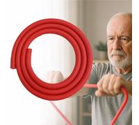Resistance Bands for Arm Rehabilitation - 47" Exercise Heavy Elastic Tube for Physical Therapy, Shoulder & Elbow Recovery, Strength Training, Latex-Free (Red)