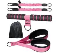 Resistance Bands For Pedal-Pulling Device With Handle, 27.2-13.6kg Adjustable Training Appliance, Resistance Bands For Women Equipped With Handle, For Home Gym Pilates, Abdominal Muscle Exercise, Core