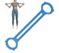 Resistance Bands for Women - Eight Shape Silicone Elastic Band with Non-Slip Handles - Exercise Stretch Bands, for Pilates Stretching Workout and Yoga in the Gym at Home in the Office as well as when
