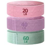 Resistance Bands for Women, Exercise Bands Set with Non-Slip Design for HIPS Glutes Legs & Full Body Training, Multiple Different Strength Levels - Ideal for Workout Home Gym Yoga Pilates