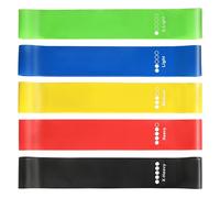 Resistance Bands for Working Out, Set of 5 Resistance Loop Exercise Bands, Elastic Workout Bands for Women and Man Home Gym Yoga Strength Training Exercise Equipment Essentials Fitness Accessories