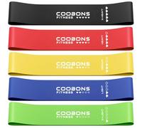 Resistance Bands for Working Out, Women & Men Exercise Bands Set, with Carry Bag, Instruction Guide, for Whole-Body Fitness, Booty, Leg, Arm, Stretching, Strength Training,Set of 5