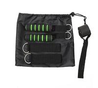 Resistance Bands Handle Gym Handles Heavy Duty Cable Machine Attachment Fitness Grip With Solid Carabiners For Fitness Workout Bands, Pilates, Yoga, Crossover Tricep Exercise, Strength Trainer(Green)