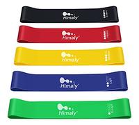 Resistance Bands Loop Exercise Bands Set with 5 Different Resistance Levels Elastic Bands for Training,Yoga, Set of 5 Pcs