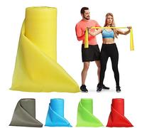 Resistance Bands Professional Bulk Roll, Elastic Band, Latex-Free, Stretch Bands for Working Out Women or Men, Exercise Bands for Physical Therapy, Yoga, Pilates, Rehab,Fitness (Yellow - X-Light)