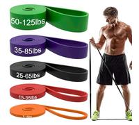 Resistance Bands, Pull Up Assist Bands - Workout Bands, Eexercise Bands, Long Resistance Bands Set for Working Out, Fitness, Training, Physical Therapy for Men Women - Multicolor