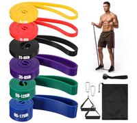 Resistance Bands Pull Up Bands for Men Women, Exercise Resistance with Door Anchor Heavy Duty Stretch Exercise Muscle Training
