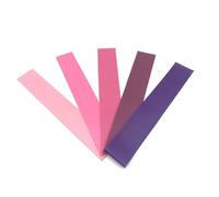 Resistance Bands Set, 5-50LB 5-Level Exercise Loop Bands for Squats & Glutes Workout, Yoga Pilates Fitness Bands with Multiple Color Options(Pink gradient five pack)