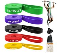 Resistance Bands Set, 5 Levels Resistance Pull Up Bands Set, for Exercise Strength Training, with Door Anchor And Tote Bag, for Home Gym Yoga Physical for Men Women