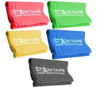 Resistance Bands Set, 5 Pack Professional Non-Latex Elastic Exercise Band. 5 Resistant Levels for Home Workout, Physical Therapy, Strength Training, Yoga, Pilates, Rehab or Gym Leg Upper, Lower Body