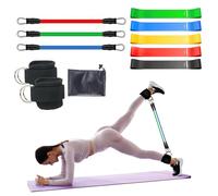 Resistance Bands Set, Ankle Resistance Band with Cuffs & Glute Exercise Band, Weight Bands for Working Out - Home Gym Workout Equipment, Booty Building, Pilates, Rehab, Physical Therapy