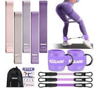 Resistance Bands Set, Ankle Resistance Band with Cuffs & Glute Exercise Band, Weight Bands for Working Out - Home Gym Workout Equipment, Booty Building, Pilates, Rehab, Physical Therapy