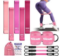 Resistance Bands Set, Ankle Resistance Band with Cuffs & Glute Exercise Band, Weight Bands for Working Out - Home Gym Workout Equipment, Booty Building, Pilates, Rehab, Physical Therapy