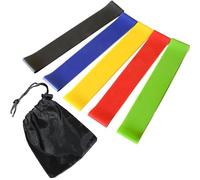 Resistance Bands Set for Men and Women, Pack of 5 Different Levels Elastic Band for Home Gym Long Exercise Workout - Great Fitness Equipment for Training, Yoga - Free Carrying Bag