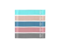 Resistance Bands Set of 5, Multi-Colored Exercise Band for Women & Men, 5 Progression Resistance Levels with Carry Bag & Manual, Premium Stretch Bands for Home Workout, Gym, Yoga, Physical Therapy, Le