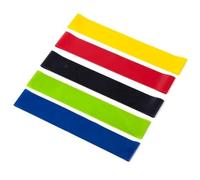 Resistance Bands, Set of 5 Skin-Friendly Fitness Exercise Loop Bands with 5 Different Strength Levels Set For Yoga Cross Fit Home FitnessAnd Stretching Equipment Ideal for Home, Gym, Yoga, Training